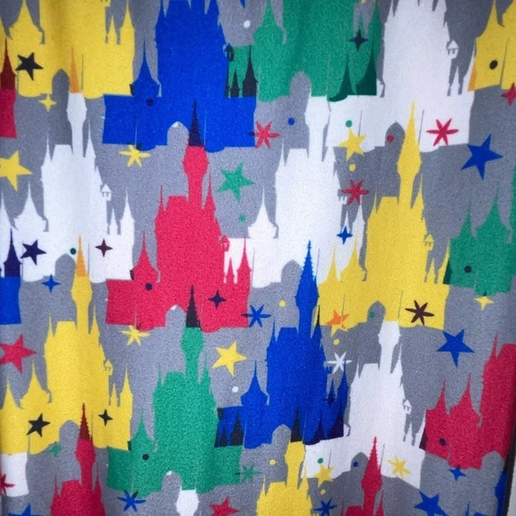 Disney Parks MAGIC KINGDOM Colorful Castles Women’s Leggings Size Medium 2020 - Picture 3 of 5